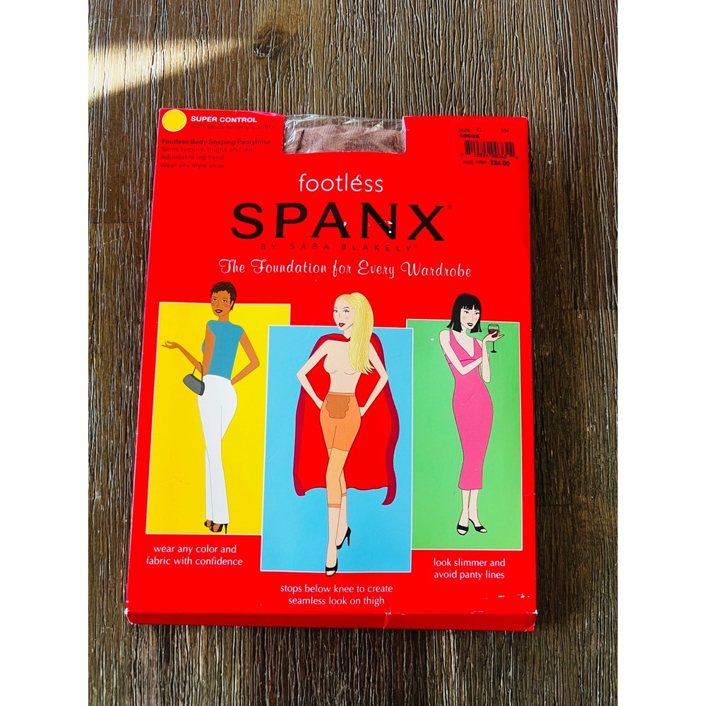 Spanx Super Control Footless Body Shaping Pantyhose Cocoa Size C 034 NIB